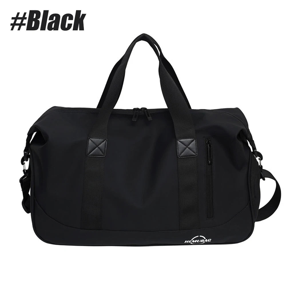 1Pcs Gym Bag for Women Men Sports, Gyms, Weekend Getaway, Waterproof Duffle Bag with Shoe & Wet Clothes Compartments