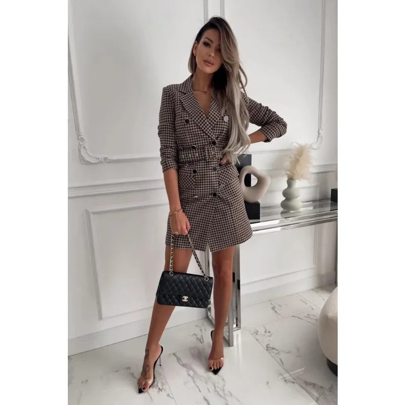 2024 fashion bestsellers hot selling casual and fashionable women in large quantities Amazon new checkered jackets in stock