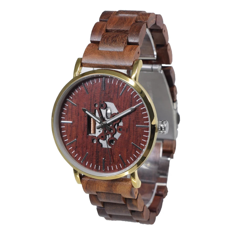 Wooden Watches for Women Slim Analog Quartz Minimalist Couple Wrist Watch
