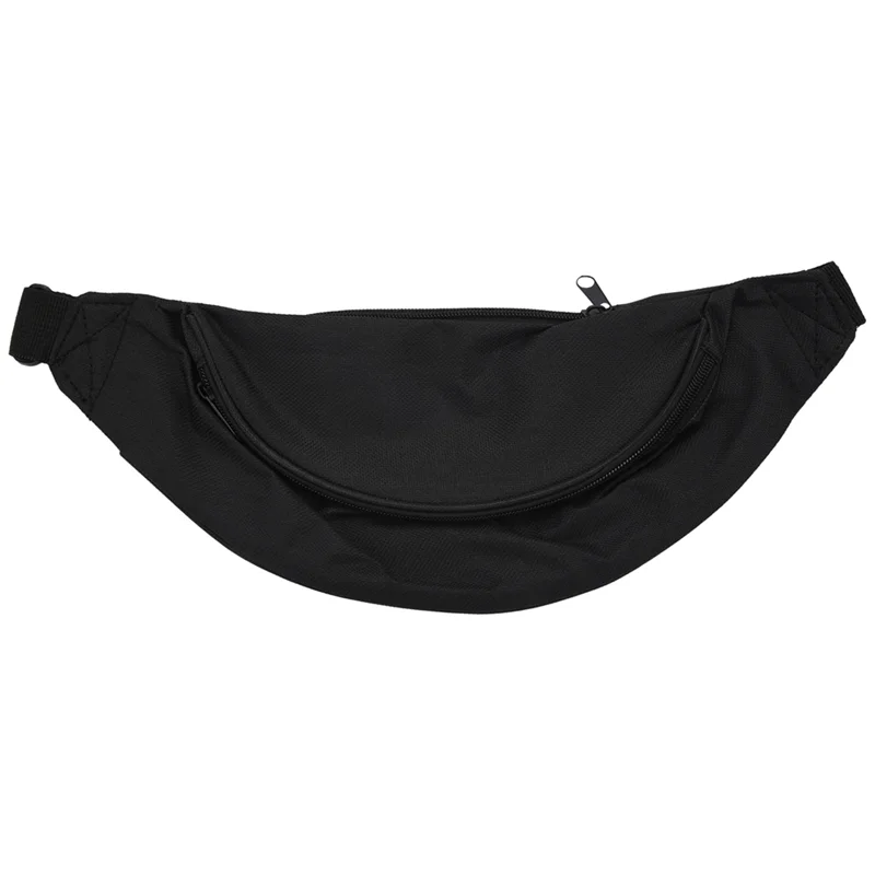 XFDZ-2X Fanny Pack For Women Men Waist Bag Unisex Waist Bag Belt Bag Zipper Pouch Packs Black