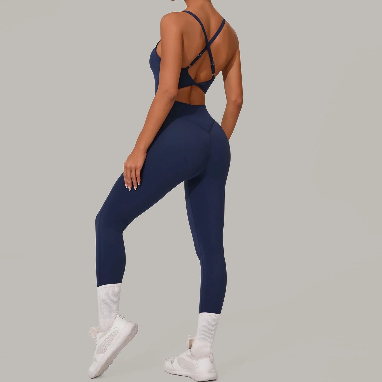 Yoga Set Women Tracksuit Sports Jumpsuit Sexy Backless One-piece Suit Female Rompers Quick Dry Yoga Clothing Workout Bodysuits