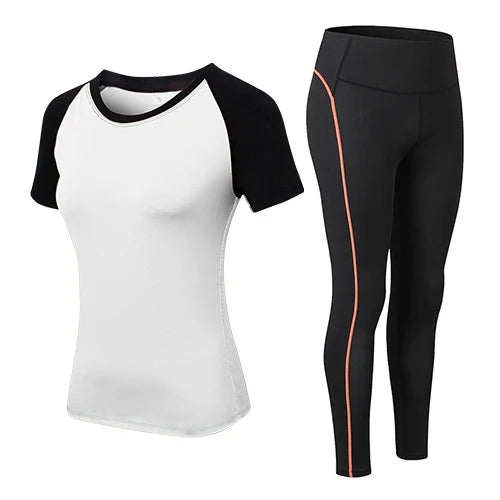 2023 Sports Woman Sportswear Yoga Set Tracksuit For Women Leggings+Gym Top Fitness Gym Suits Sport clothing