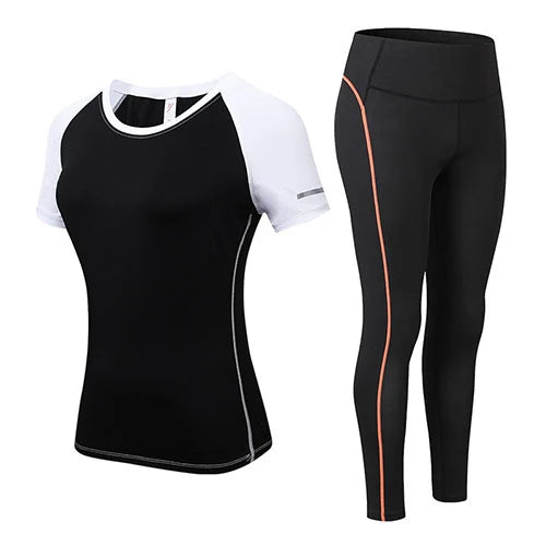 2023 Sports Woman Sportswear Yoga Set Tracksuit For Women Leggings+Gym Top Fitness Gym Suits Sport clothing