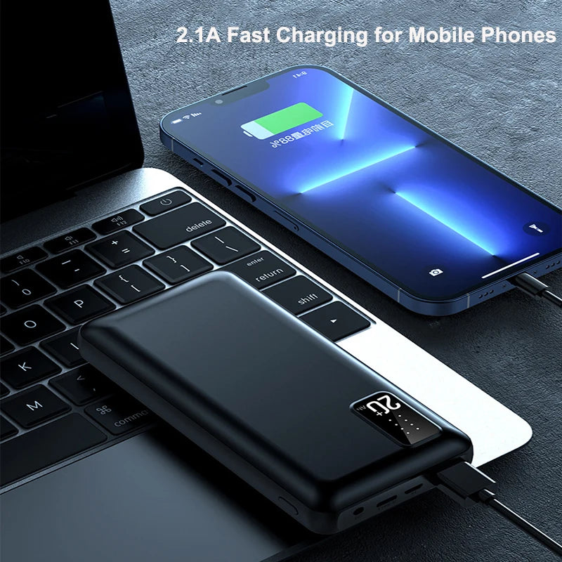 12V DC Output Power Bank 20000mAh Portable Charger External Battery Pack for Heated Vest Jacket Power Bank for Xiaomi Mi IPhone