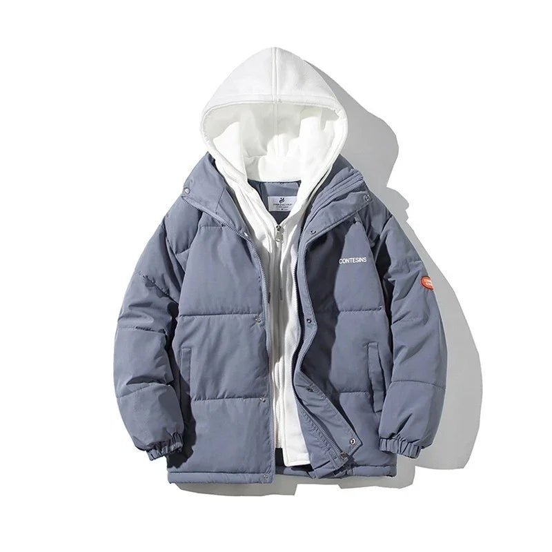 Women's Winter Oversize Jacket Down Cotton Padded Coat Female Loose Casual Overcoat Female Fashion Men Hooded Short Parkas