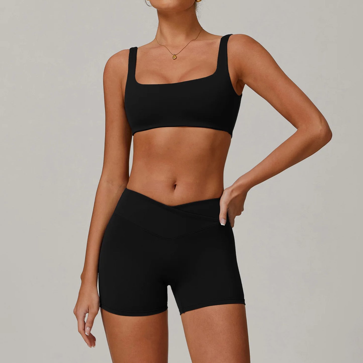 Yoga Suit for Women Running Tracksuit Sports Bra High Waist Leggings Gym Clothing 2PCS Workout Set Female Training Sportswear