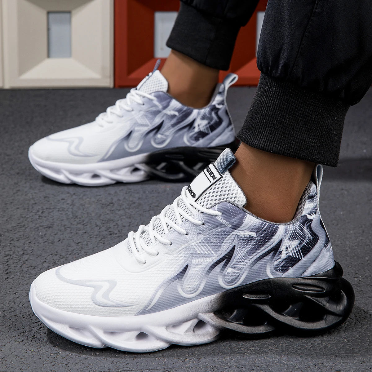 YRZL Sport Men Casual Shoes Outdoor Classic Non Slip Breathable Running Sneaker Men Comfortable Women Athletic Jogging Shoes Man