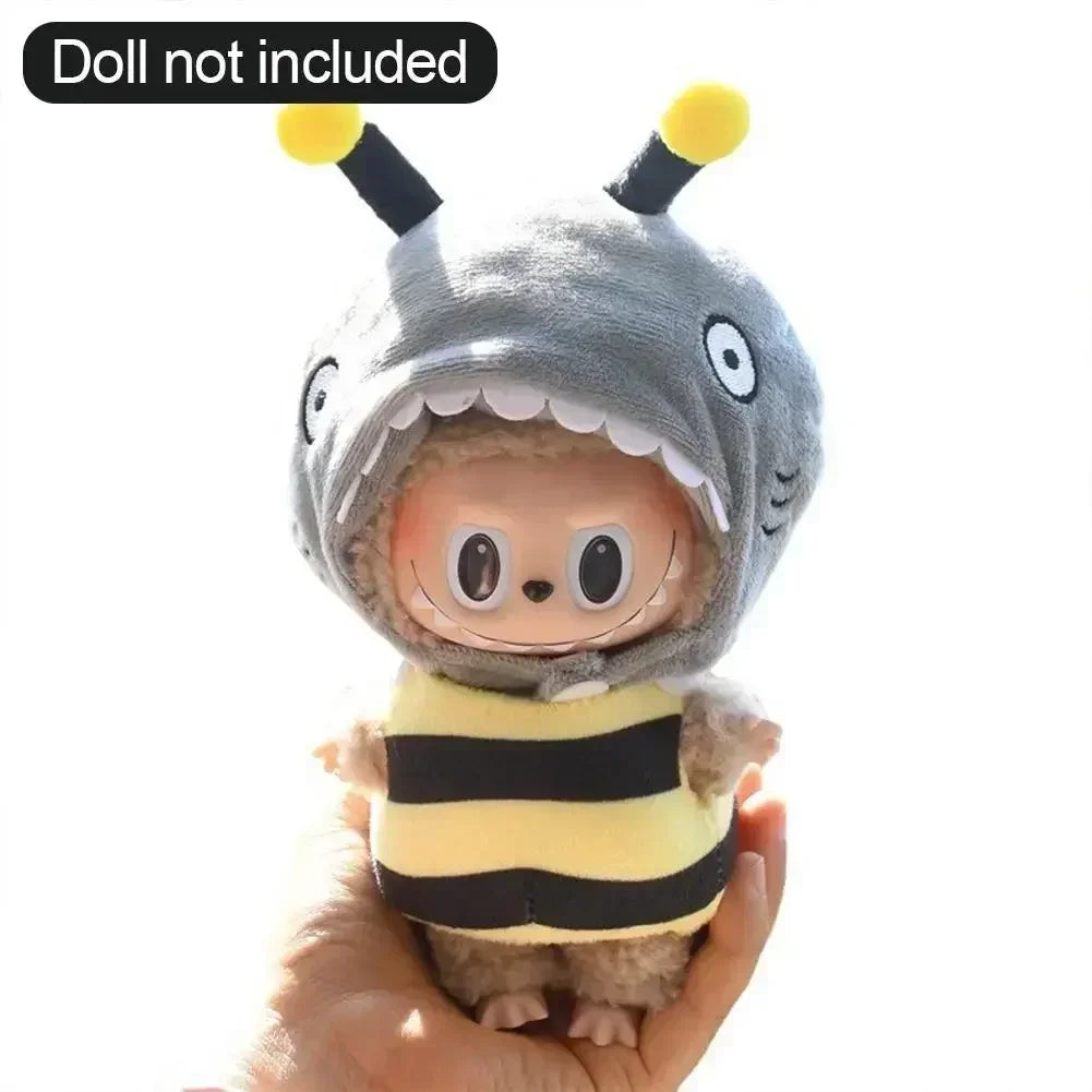 13 Kinds Cute Mini Plush Doll'S Clothes Outfit Accessories For Labubu II Idol 17cm Dolls Sitting Party Clothing DIY Gift