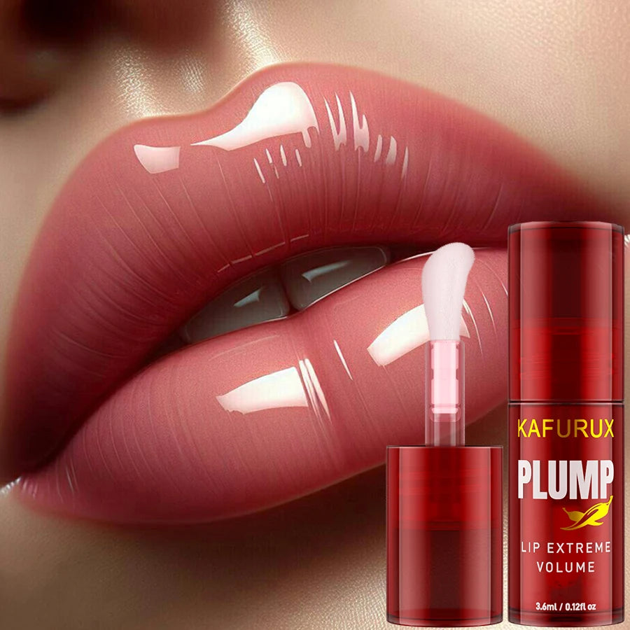 1PC Lip Plump Long Lasting Lip Oil Moisturizing Lip Gloss Serum Instant Volumising Essence Oil Repair Lip Fine Lines Increase El