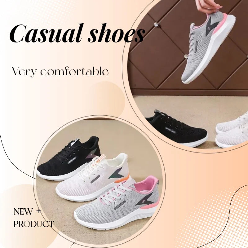 Women’s Lightweight Breathable Running Shoes for Spring Autumn Sports Casual Athletic Sneakers for Women Multifuntional Comfor