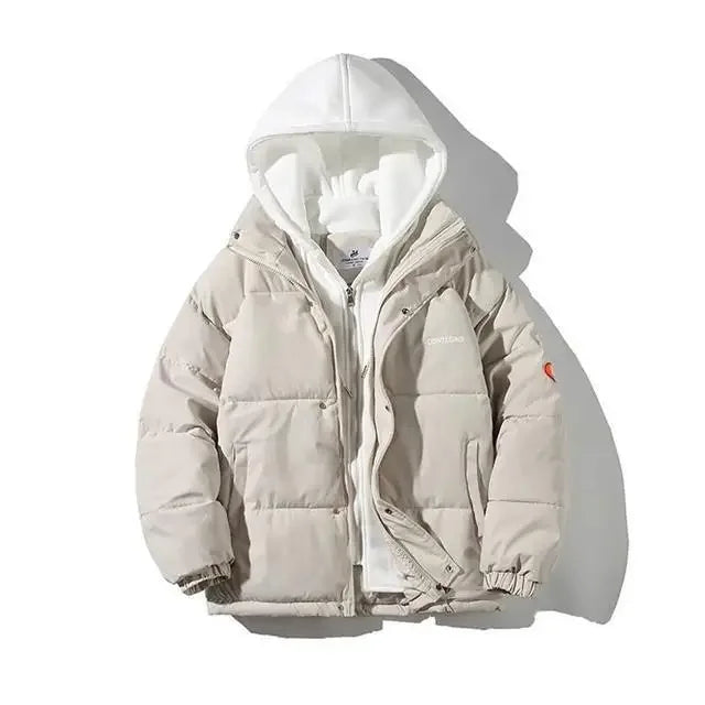 Women's Winter Oversize Jacket Down Cotton Padded Coat Female Loose Casual Overcoat Female Fashion Men Hooded Short Parkas