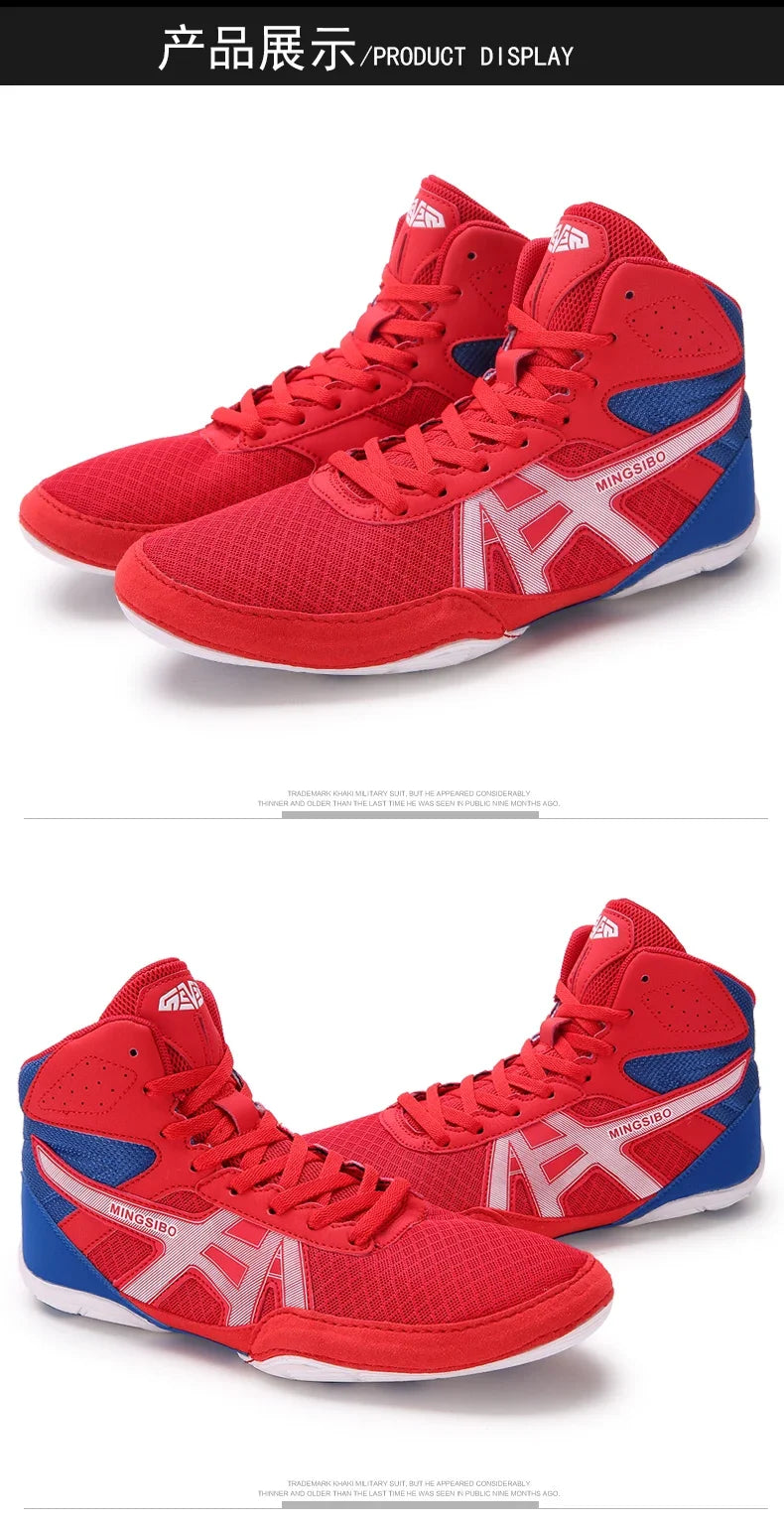 Wrestling Shoes for Men Women Outdoor Training Boxing Sneakers Male Quality Women Sport Flighting Shoes Big Size