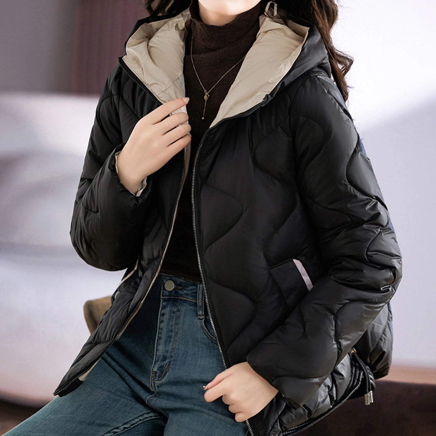 2023 New Women Winter Jacket Long Warm Parkas Female Thicken Coat Cotton Padded Parka Jacket Hooded Outwear M-4XL
