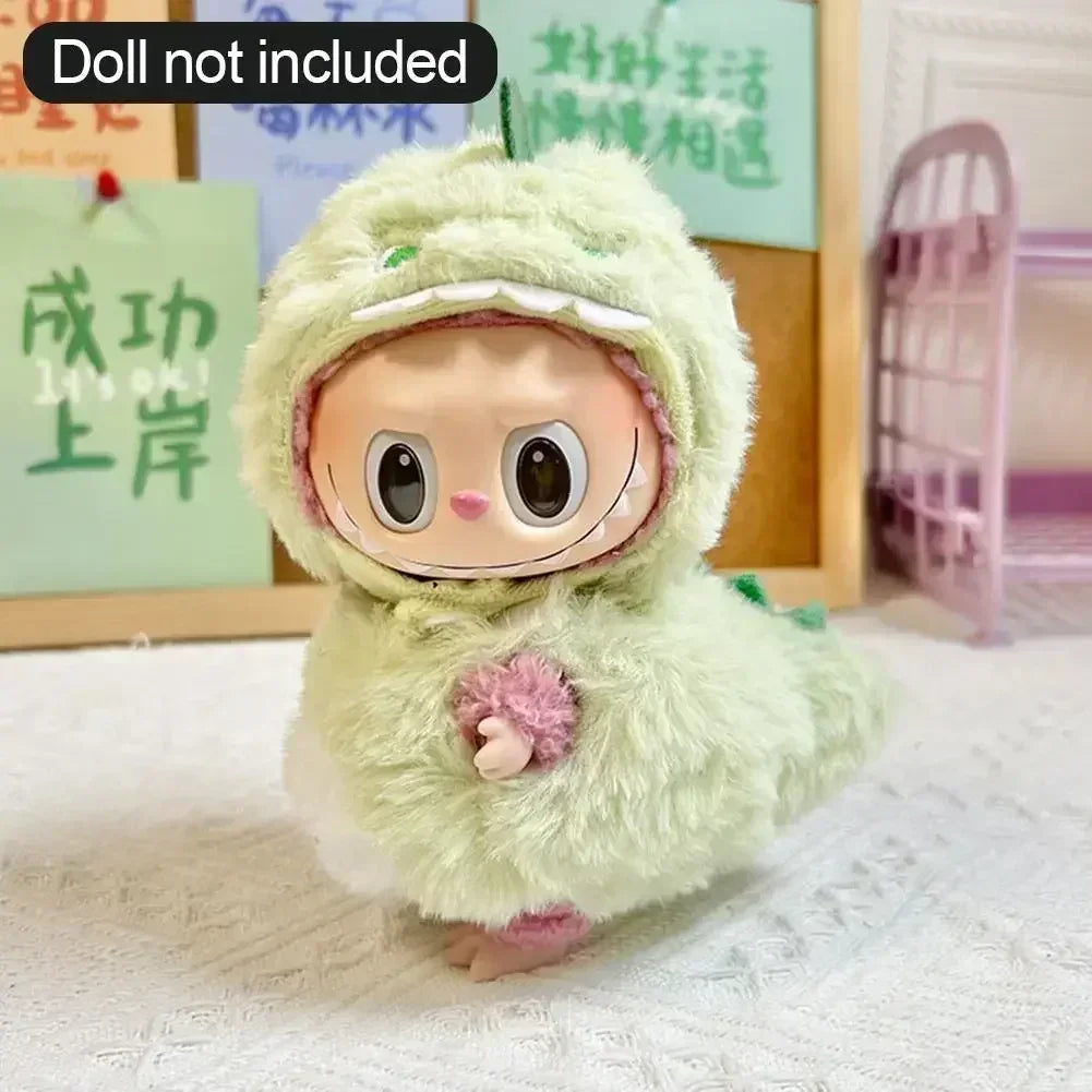 13 Kinds Cute Mini Plush Doll'S Clothes Outfit Accessories For Labubu II Idol 17cm Dolls Sitting Party Clothing DIY Gift