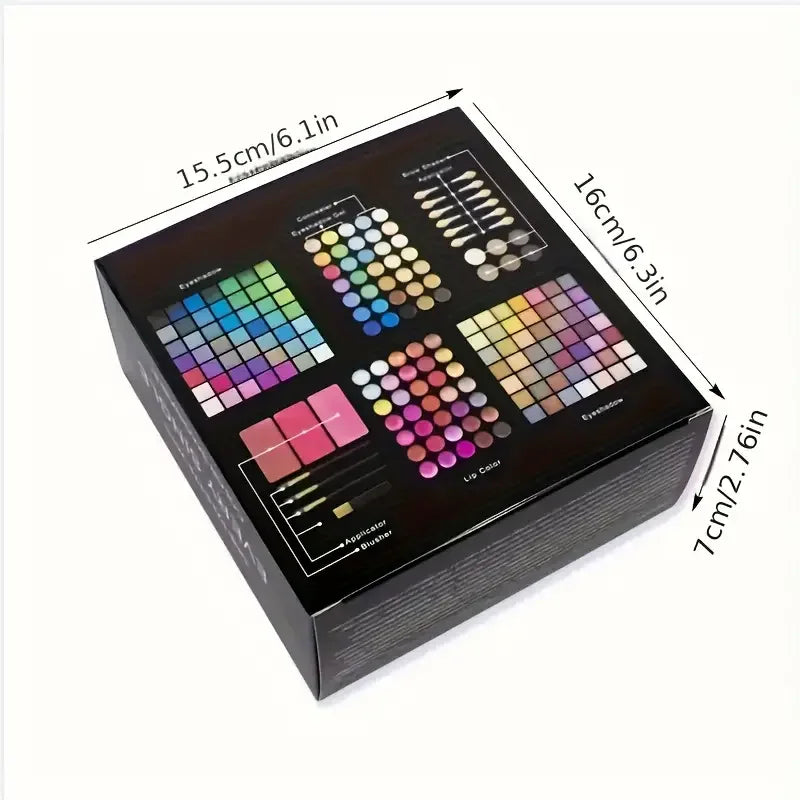 177 Color Makeup Set Including Eyeshadow Palette Blush lip Gloss Concealer,All-in-one Women's Makeup et,Complete Set with Mirror