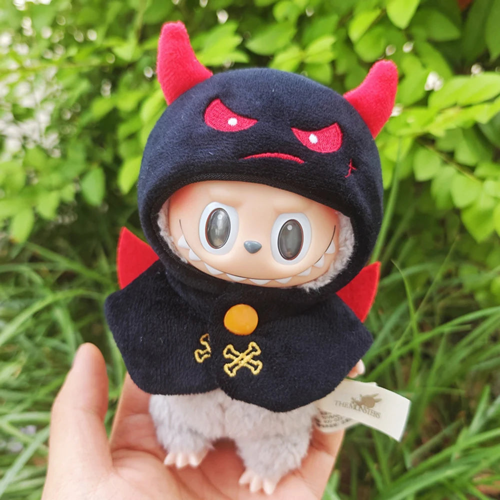 17cm Doll Clothing Accessories for Labubu Doll Decoration Cute and Funny Headwear Clothing Gifts