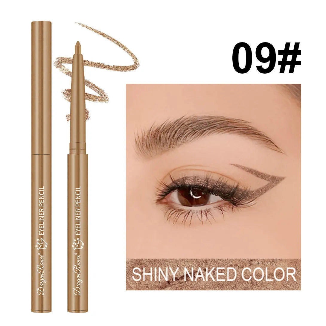 12 Colors Matte Eyeliner Waterproof Sweatproof Lasting Non-Smudged Rotatable Eye Liner Green Purple Colorful Eye Makeup Tools