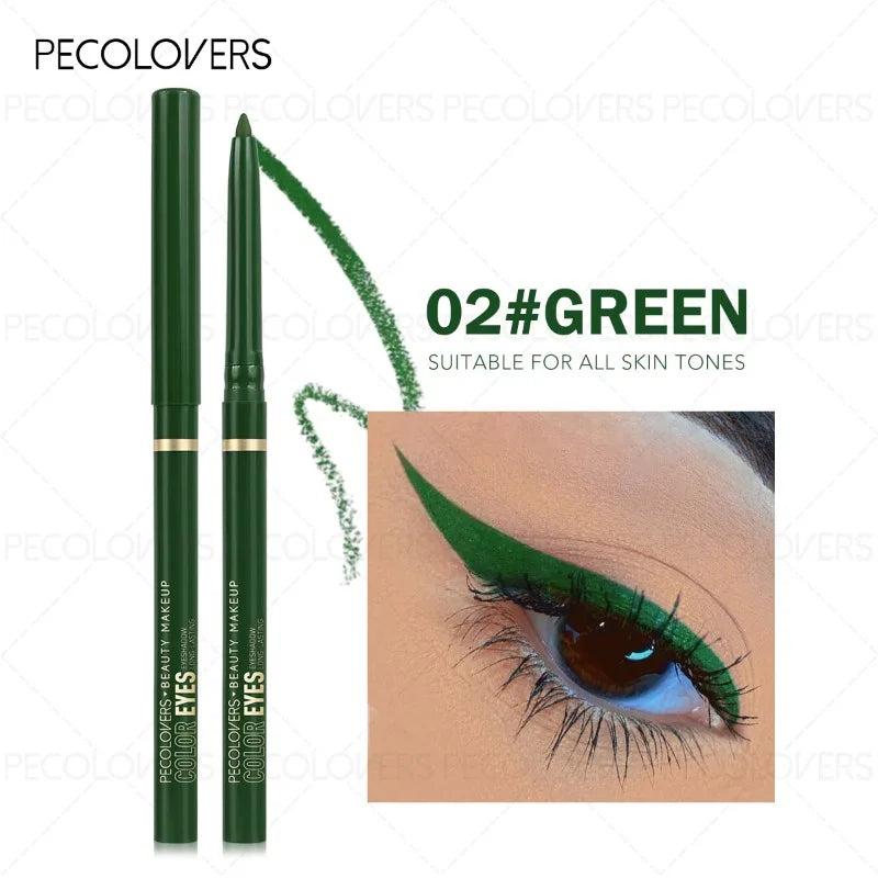 1pcs Eyeliner, Green and Black, Waterproof and Sweat-proof, Long-lasting and Natural, Eyeliner Pen, Eye Cosmetics