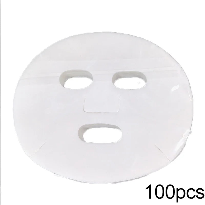 100/50pcs Soft Disposable Gauze Face Mask Paper Sheet Ultra-thin DIY Skin Care Spa Facial Mask For Beauty Salons Beauty Tools