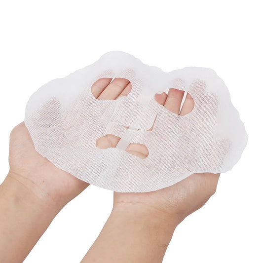 100pcs Face Mask Paper Nature Non-Woven Fabric DIY Facial Masque Sheet