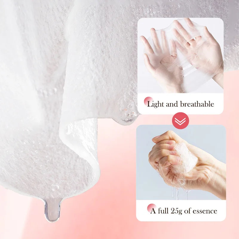 10pcs Fruits Facial Masks For Face Skincare Moisturizing Brightening Hydrating Firming Face Mask Beauty Face Skin Care Products