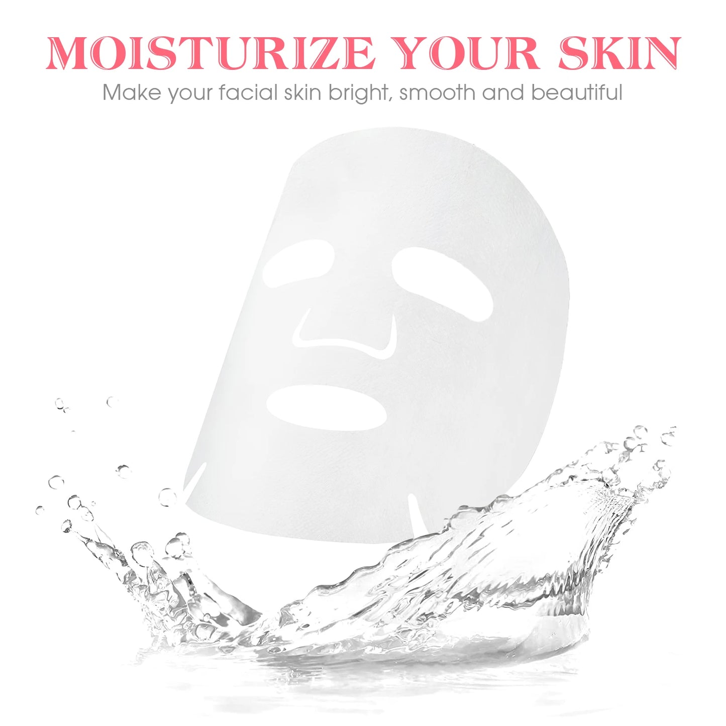 100pcs Masks Disposable Facial Mask Cotton Paper Facemask Ultrathin DIY Full Face Skin Care Beauty Tool