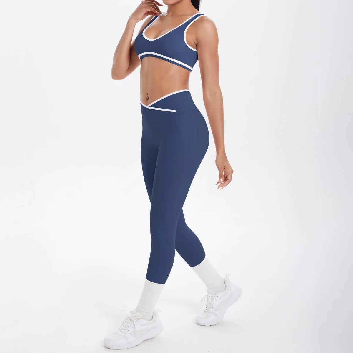 Yoga Set Women Tracksuit Nude Feeling Workout Sets Gym Clothes Push Up Fitness Running Sportwear Sport Bra Leggings Suit