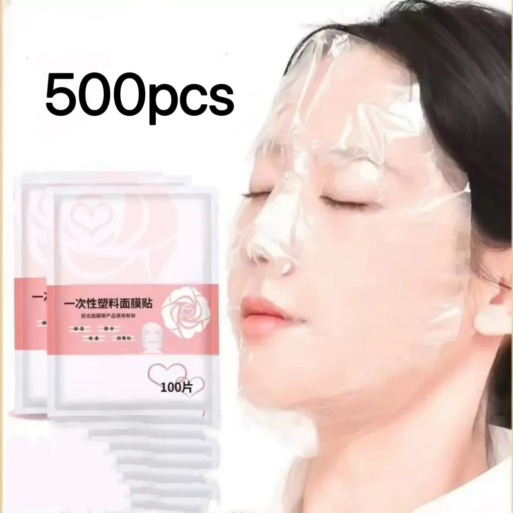 100pcs Unscented Facial Mask Paper Sheets - Hydrating, Moisture-Retentive, Disposable DIY Film Wrap for Skin Care, Softening