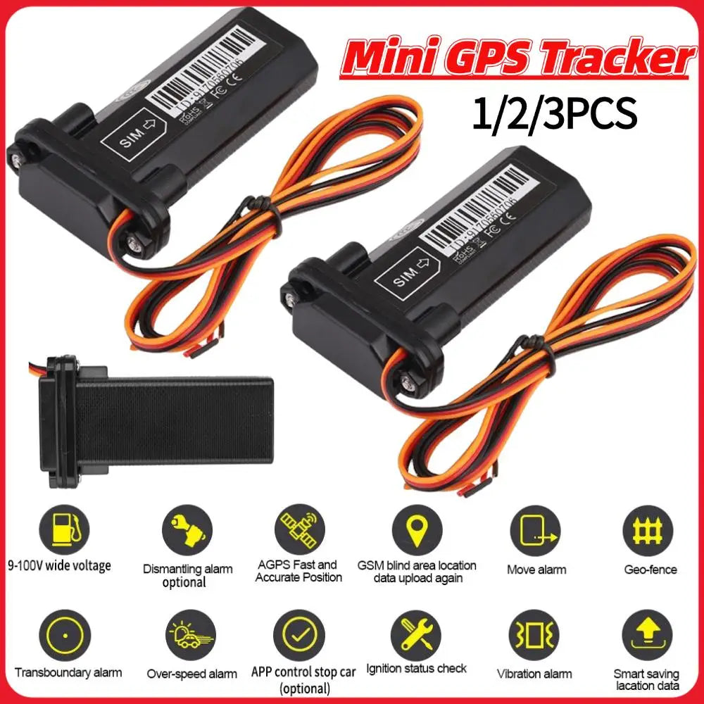 1/2/3PCS Car GPS Locator Real-time Tracking Global Tracker Universal Car Anti Theft AGPS Locator for Motorcycle Electric Vehicle