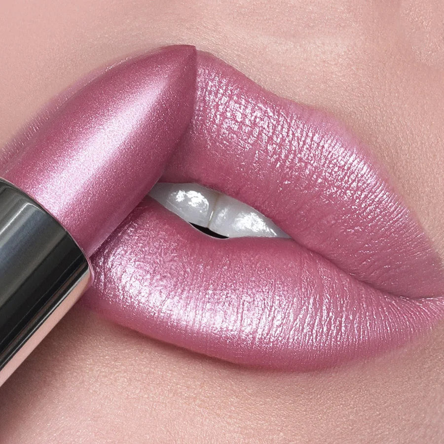 19 colors glitter lipstick hydrating red pink sparkling shine lip color highly pigmented lip tints metallic finish lip makeup