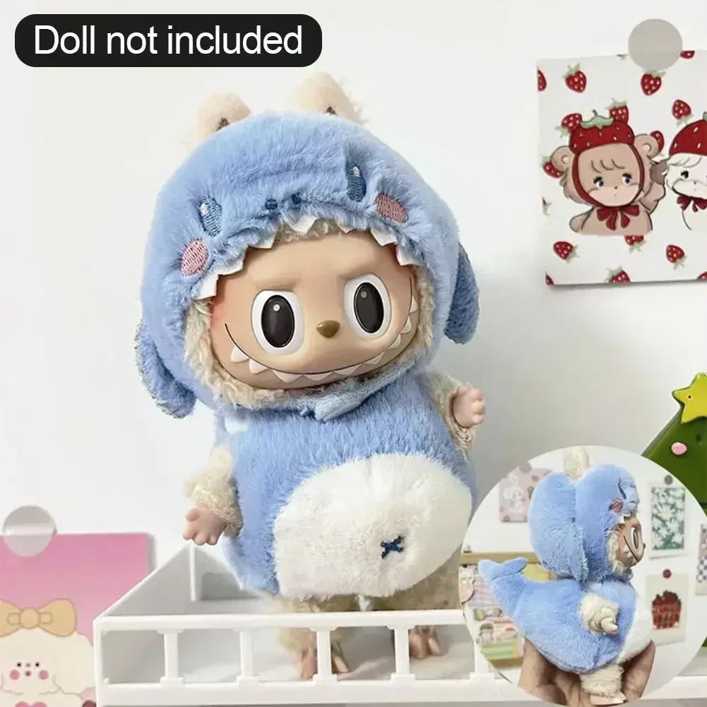 13 Kinds Cute Mini Plush Doll'S Clothes Outfit Accessories For Labubu II Idol 17cm Dolls Sitting Party Clothing DIY Gift