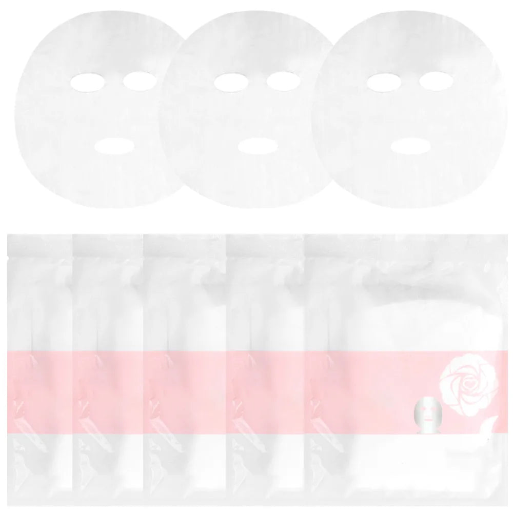 200/500 Sheets Facial Mask Transparent Moisturizing Facial Mask Beautician Beauty Care DIY Spa Facial Mask Makeup Accessories