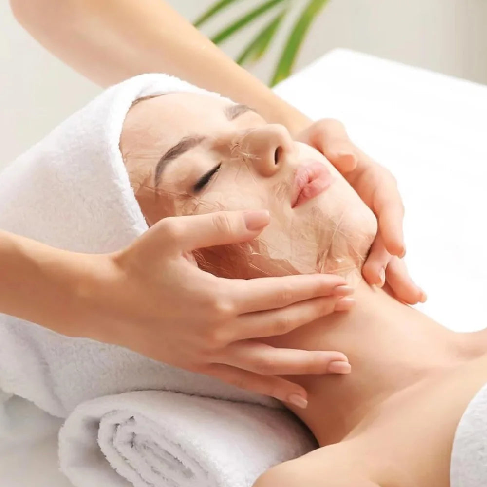 200/500 Sheets Facial Mask Transparent Moisturizing Facial Mask Beautician Beauty Care DIY Spa Facial Mask Makeup Accessories