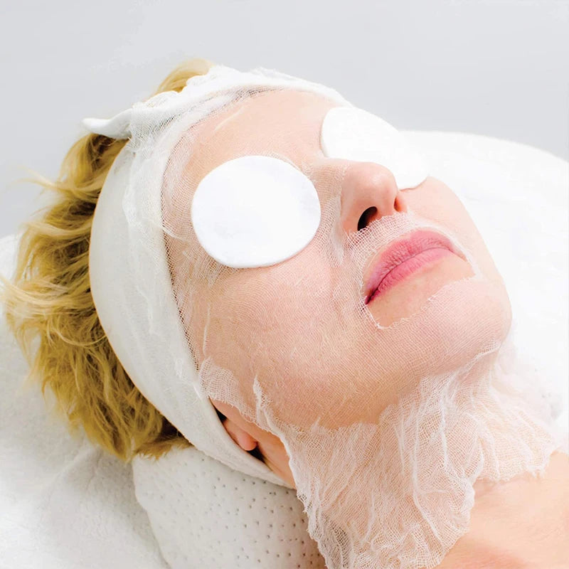 100/50pcs Soft Disposable Gauze Face Mask Paper Sheet Ultra-thin DIY Skin Care Spa Facial Mask For Beauty Salons Beauty Tools