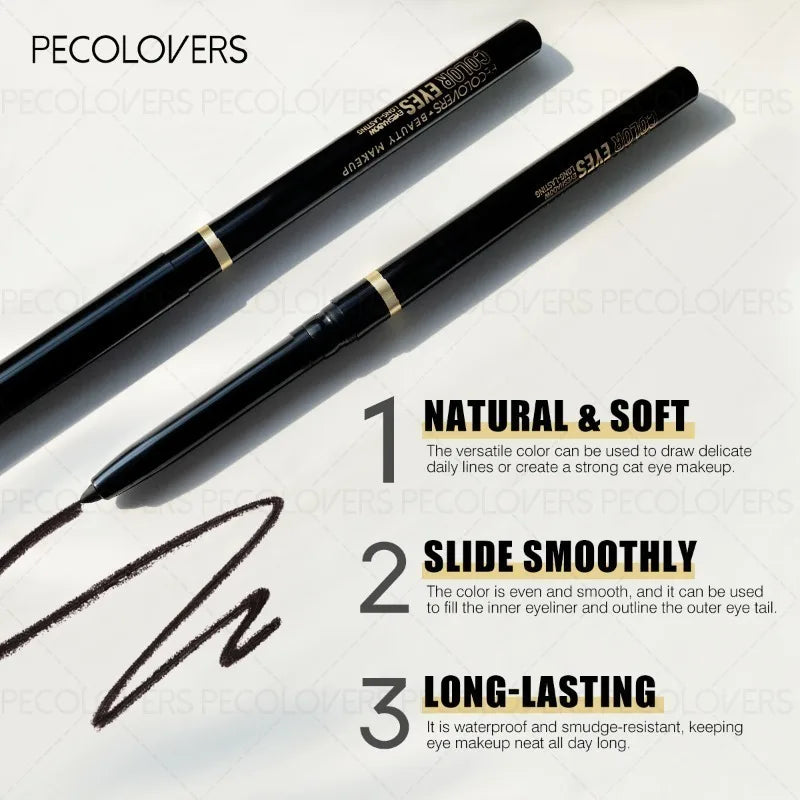 1pcs Eyeliner, Green and Black, Waterproof and Sweat-proof, Long-lasting and Natural, Eyeliner Pen, Eye Cosmetics