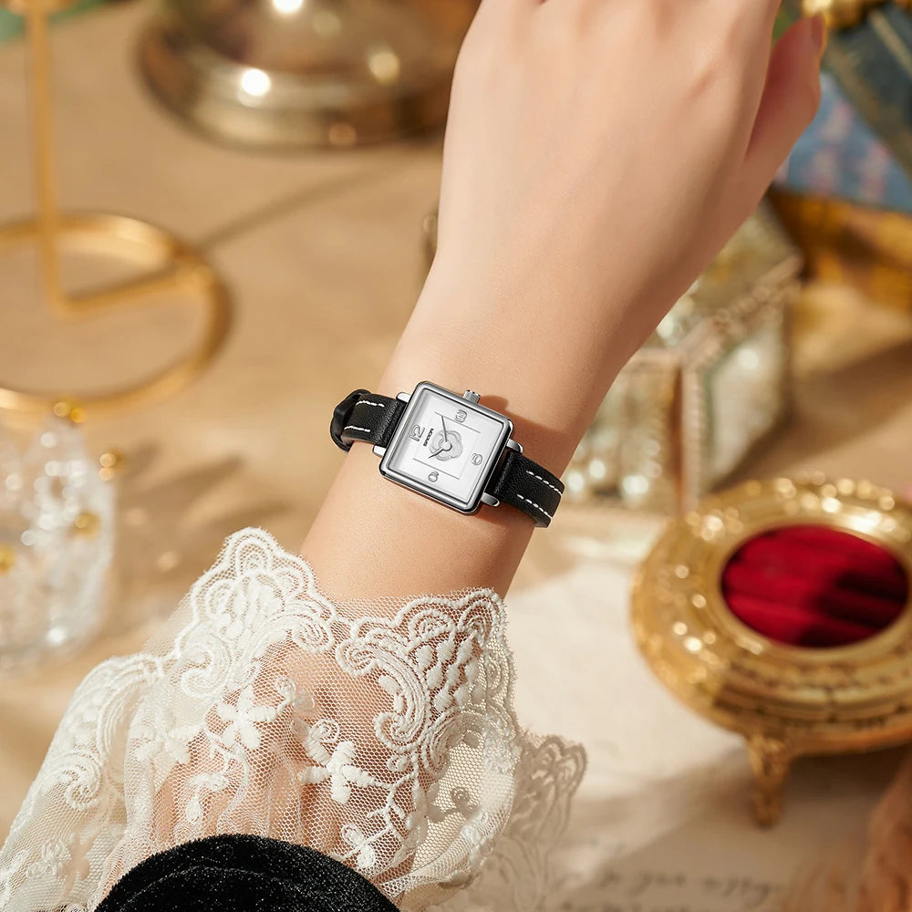 Womens Watches for Woman Stainless Steel ladies Watch Minimalist Girl Clock Outdoor Travel Woman Square Wristwatches Reloj Homer