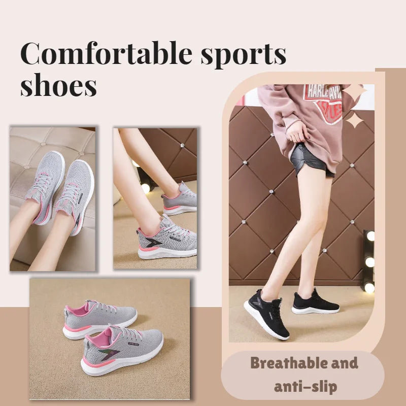 Women’s Lightweight Breathable Running Shoes for Spring Autumn Sports Casual Athletic Sneakers for Women Multifuntional Comfor
