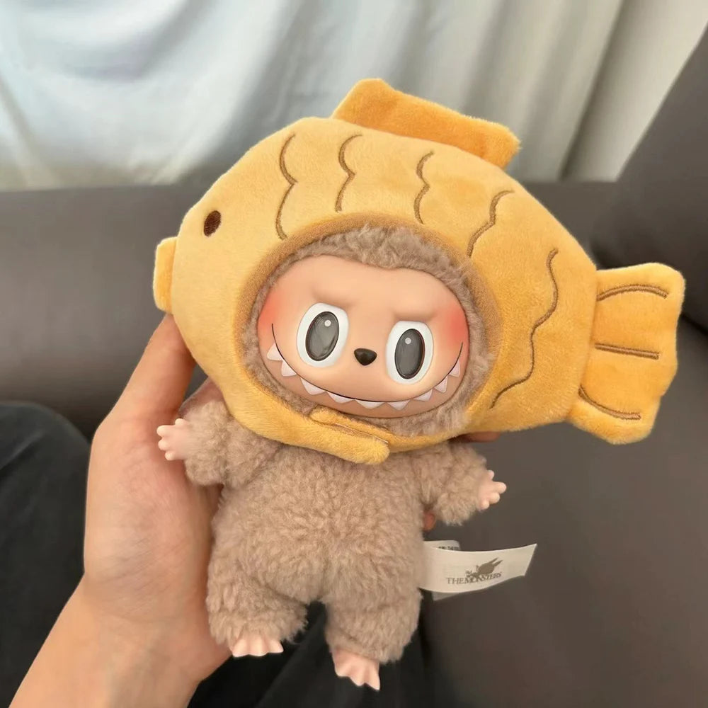 17cm Doll Clothing Accessories for Labubu Doll Decoration Cute and Funny Headwear Clothing Gifts