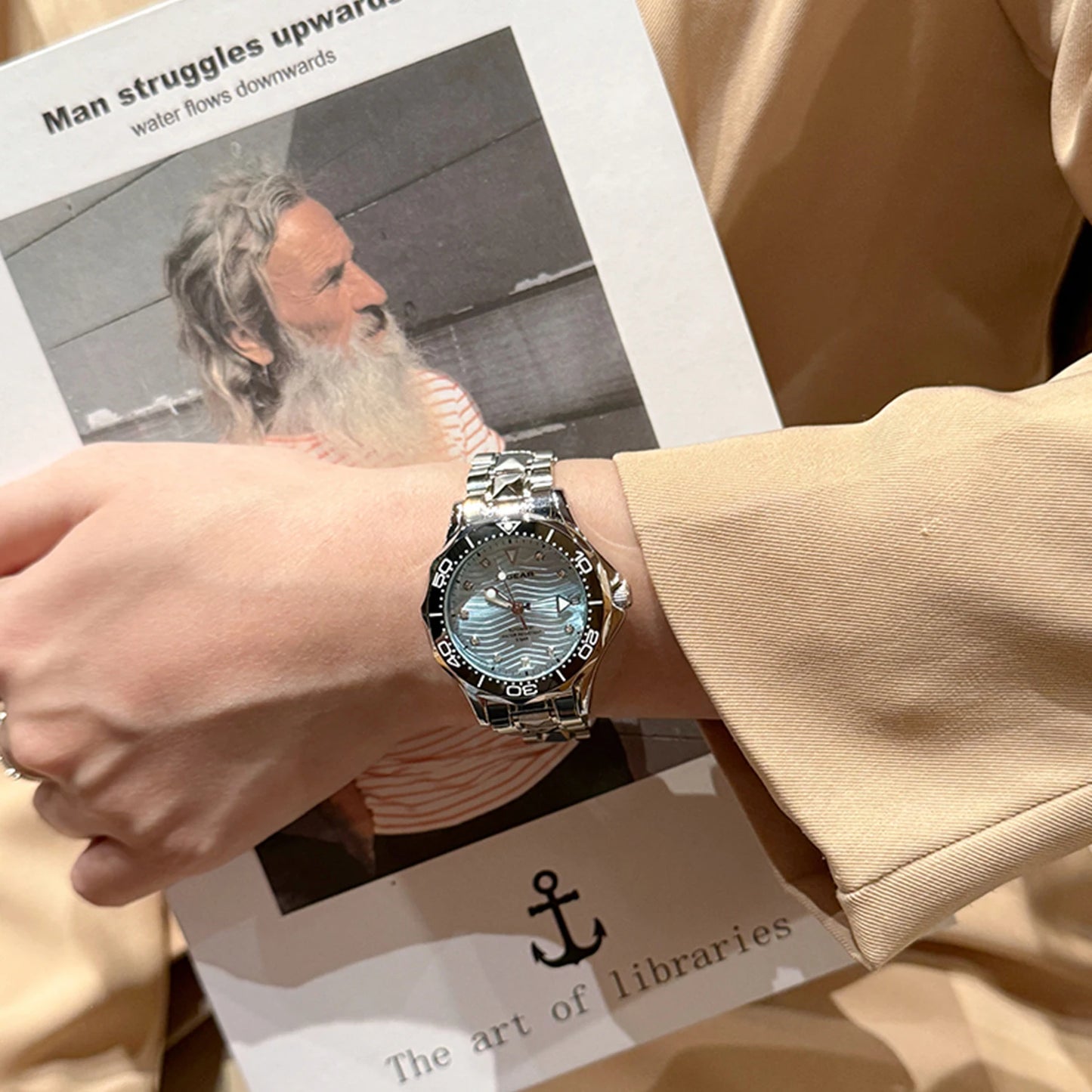 X-GEAR Women's New Watch Fully Automatic Mechanical Watch Light Luxury Temperament Waterproof Watch for Women