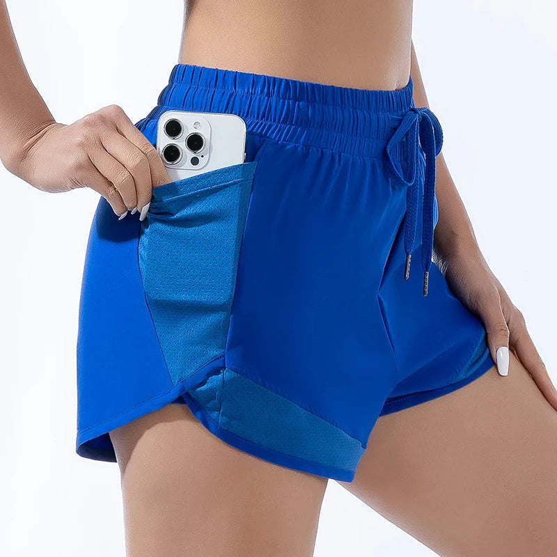 Yoga wear sports Fitness shorts Shorts Women's sports bodybuilding morning run elastic wear bottom yoga shorts quick dry pants