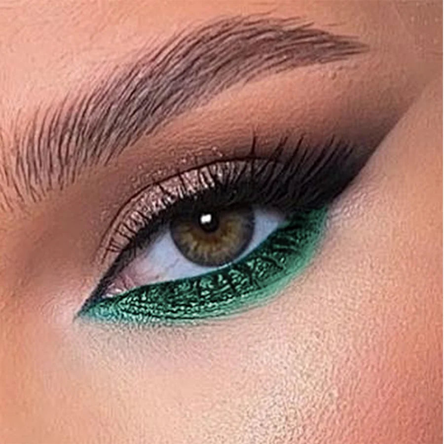 10-color 1pc colorful eyeliner pen,high pigmented waterproof  pearly shimmer metallic smokey punk gothic style eyeliner makeup