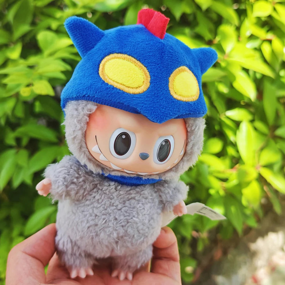 17cm Doll Clothing Accessories for Labubu Doll Decoration Cute and Funny Headwear Clothing Gifts