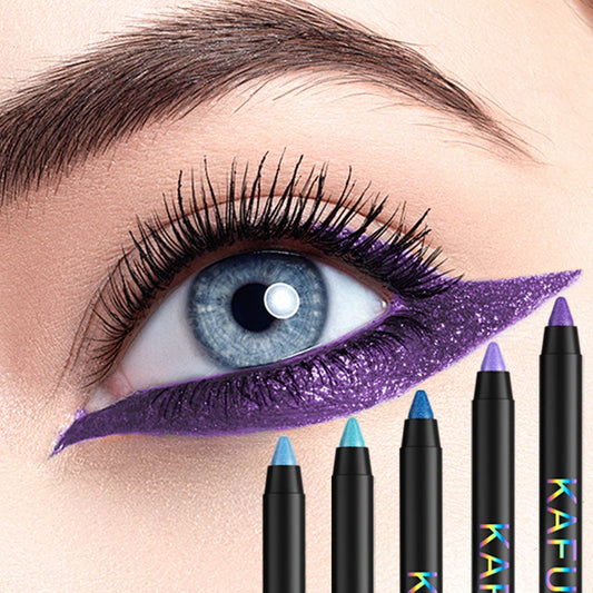 10-color 1pc colorful eyeliner pen,high pigmented waterproof  pearly shimmer metallic smokey punk gothic style eyeliner makeup
