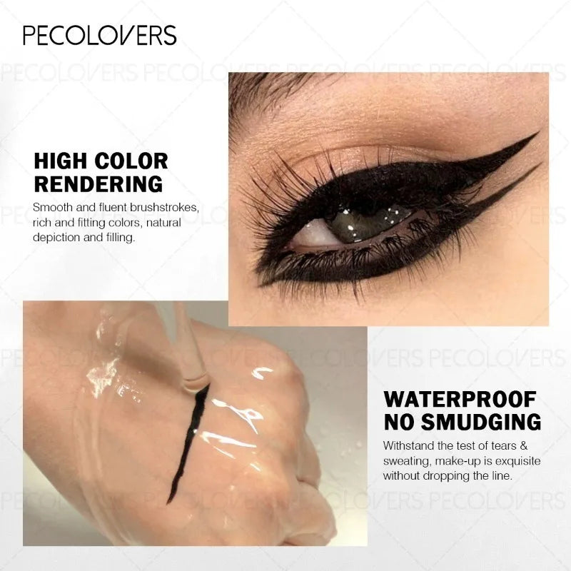 1pcs Eyeliner, Green and Black, Waterproof and Sweat-proof, Long-lasting and Natural, Eyeliner Pen, Eye Cosmetics