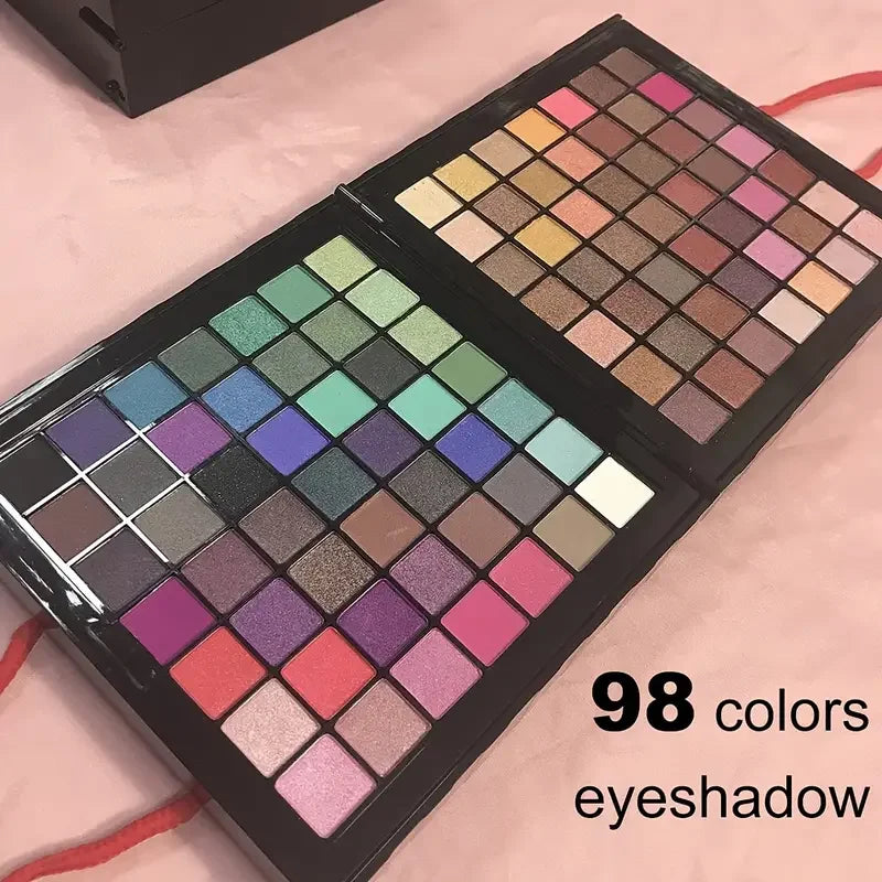 177 Color Makeup Set Including Eyeshadow Palette Blush lip Gloss Concealer,All-in-one Women's Makeup et,Complete Set with Mirror