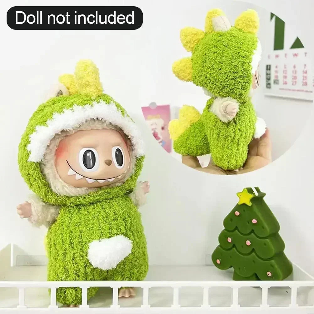 13 Kinds Cute Mini Plush Doll'S Clothes Outfit Accessories For Labubu II Idol 17cm Dolls Sitting Party Clothing DIY Gift