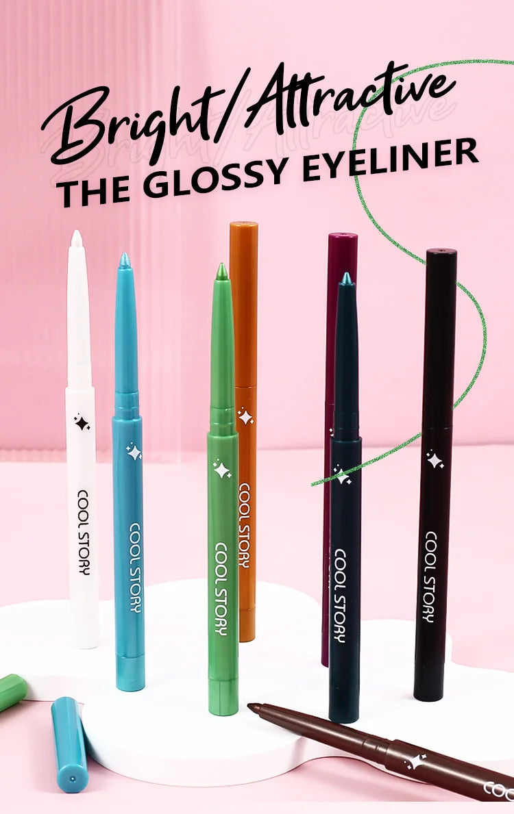 12-color Rainbow Matte waterproof Eyeliner set,professional ultra Long lasting Cream Gel Eyeliner set,Gift Cosmetics for women