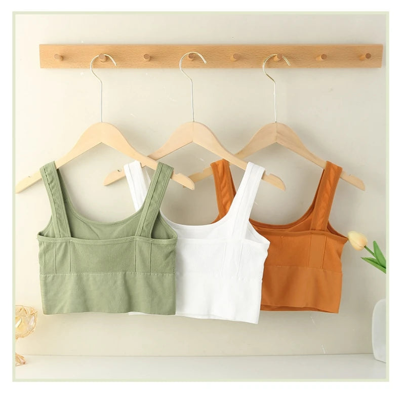 1/2/4Pcs Sports Bra Anti-Sweat Fitness Top Women Seamless Yoga Bra Shockproof Crop Top Push Up Sport Bra Gym Workout Top