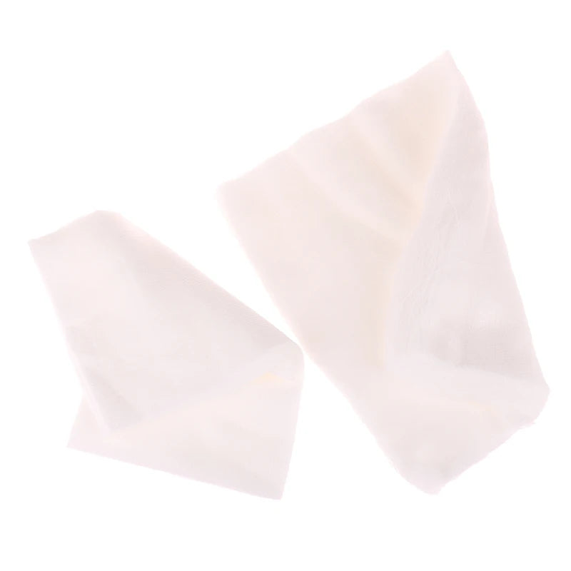 100pcs Disposable Spa Face Gauze Mask Paper Sheet Beauty Salon Special Gauze Block Pre-Cut Facial Sheet Skin Fiber Paper